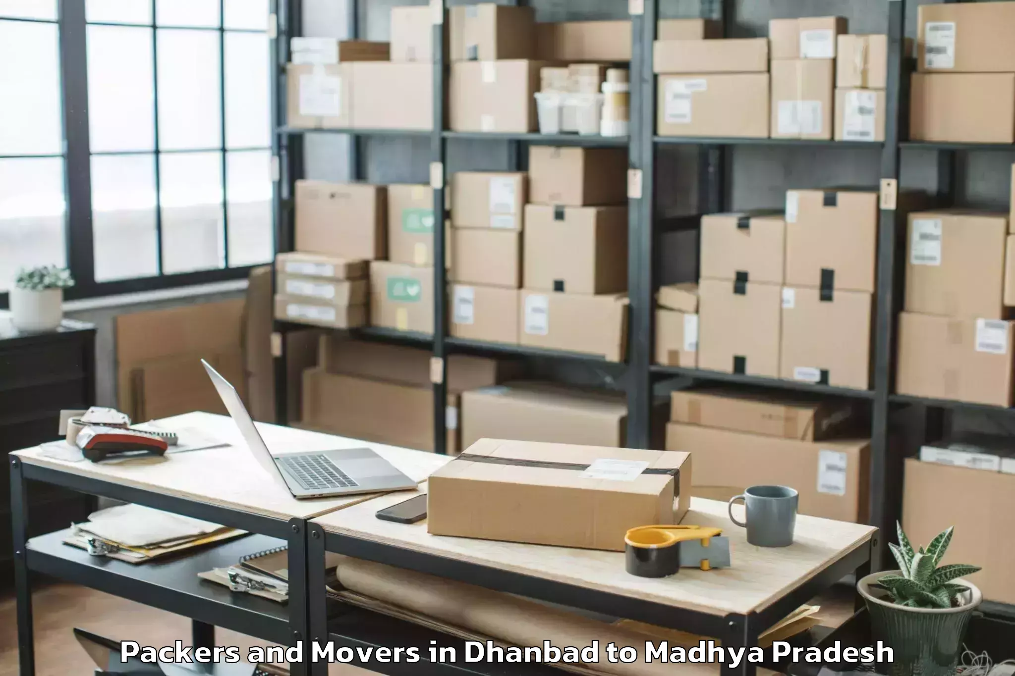 Comprehensive Dhanbad to Satna Airport Tni Packers And Movers